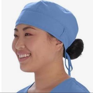 Scrub caps Lot of 4 ceil navy blue uniform medical